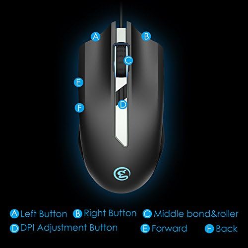 Gamesir GM100 Gaming Mouse Wired Game Ergonomic USB Computer Ryes RGB Gamer 6 Buttons Desktop Laptop PC Gaming Mouse