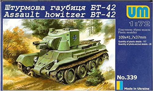 Unifodel uuu72339 1/72 Exército finlandês BT-42 Tanque BT Modelo de plástico de veículo modificado