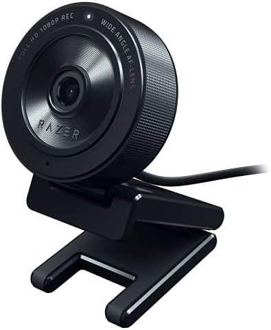 Razer Kiyo X Full HD Streaming Webcam: 1080p 30fps ou 720p 60fps - foco automático - Configurações totalmente personalizáveis ​​- opções de montagem flexíveis - funciona com zoom/equipes/skype conferência de videococação