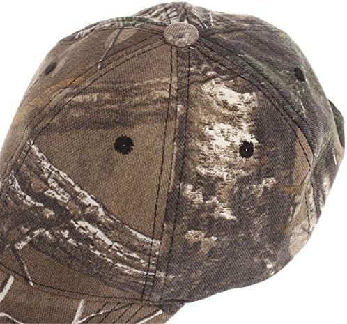 Andongnywell Classic Camouflage Style Baseball Cap All Cotton Tampado Ajustável Ajusta Homens Mulheres Chapéu de baixo perfil