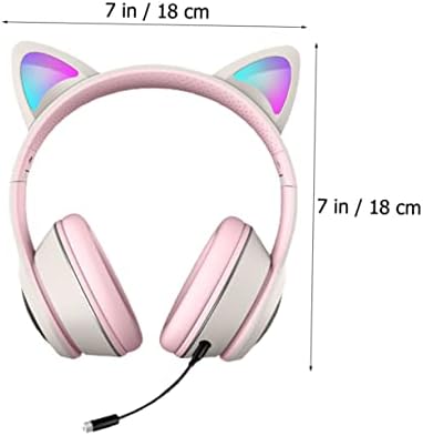 SOLustre 3 PCs Luminous Cat Headset fones de ouvido de computador sobre o fone de ouvido para os fones de ouvido para o laptop SOLTE GAMING SOLE