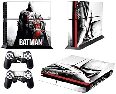 PS4 Skin Batman Arkham City Decalk Vinyl Tampa para Sony PlayStation 4 Console e dois controladores