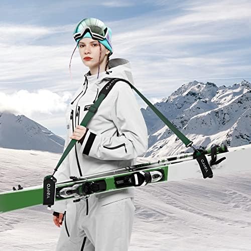 Yepro Ski e Pólo Polo Strap Strap Schi Strap Compact Compact almofeded Sling Ski Ski Acessórios para facilitar o equipamento de esqui de transporte com cinta destacável