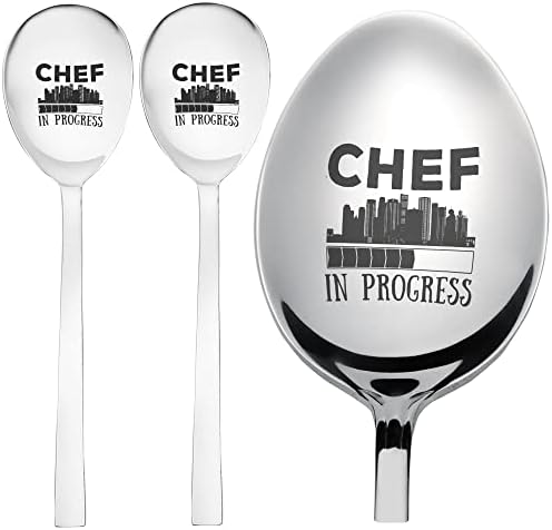 Carregando Chef InProgress Caneca - No treinamento do aluno 8 ICNH Coffee Spoon | Conjunto de 3 colher de sobremesa