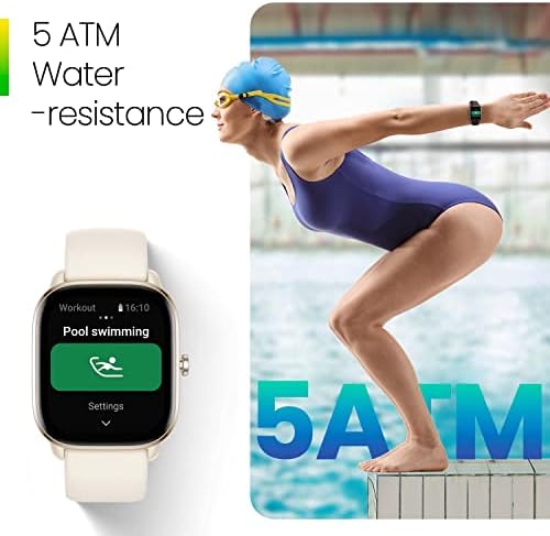 Amazfit GTS 4 Mini Smart Watch for Mulher Men, Alexa embutido, GPS, rastreador de fitness com mais de 120 modos esportivos, duração