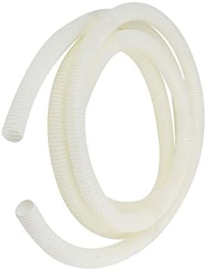 Aexit White Platpl Plastic Tubing Tubo térmico 21mmx18mm Tubulação de arame corrugada Tubos de encolhimento de parede industrial complicados tubo de encolhimento 2,8m