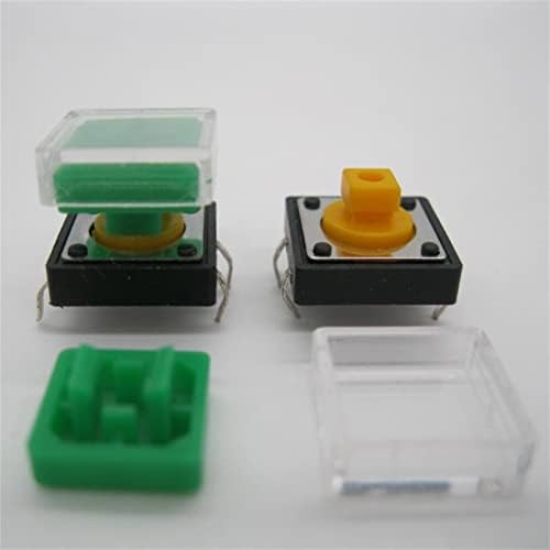 Voiv 50pcs Push Button Tátil Switch + A14 Color Chap