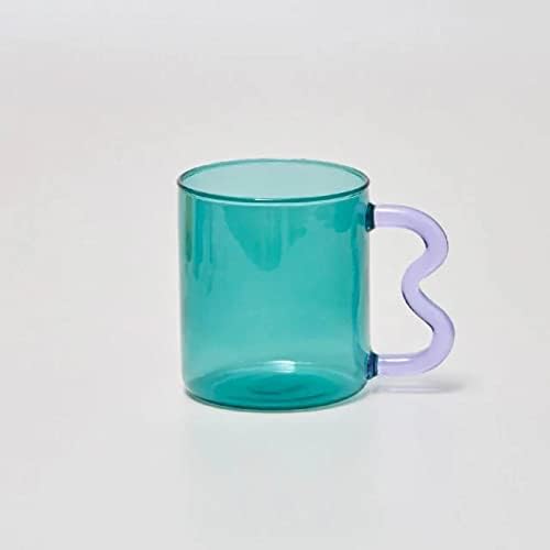 Canecas de café de vidro - Conjunto de quatro - Conjunto de canecas - Glassware âmbar - copos de coquetel - copos
