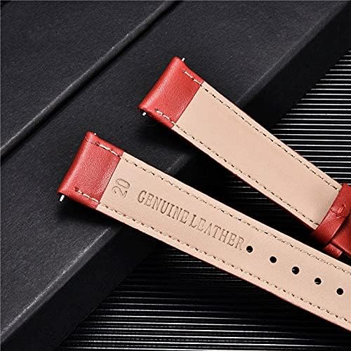 Douba Watch Band banda genuína vaca relógio de couro com pulseira de fivela verde vermelho azul branco Banda de vigilância 18mm 20mm 22mm 24mm