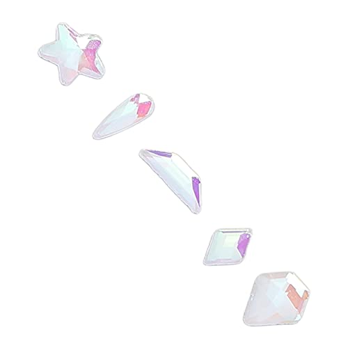Decoração de strass para unhas, diamantes de unhas diy portátil 1 pacote requintado para iniciantes para salão de unhas