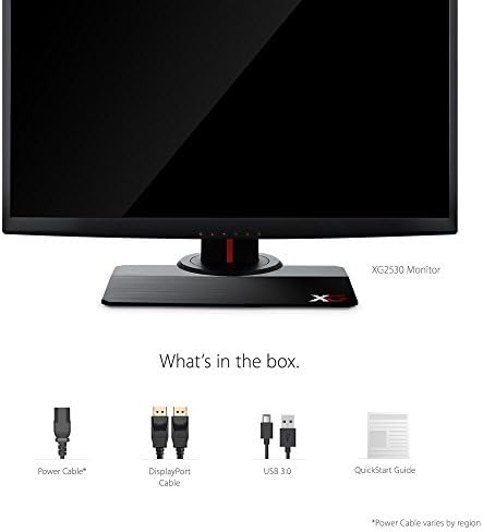 ViewSonic XG2530 25 polegadas 1080p 240Hz 1ms Gaming Monitor com FreeSync Premium Eye Care Avançado Ergonomics HDMI e DP para Esports