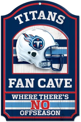 NFL Fan Cave Wood Sign, 11 x 17