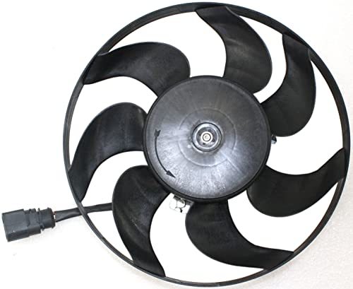 Evan Fischer A/C Condensador Fan de resfriamento Compatível com Volkswagen Jetta 2005-2017, 2006-2010, 2012 Volkswagen Passat, 2009-2017