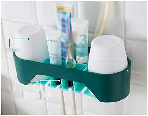 NA Shypj escova de dentes por escova de dentes multifunção escova de dentes e kit de armazenamento de pasta de dentes, 2 slots