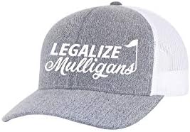 Trenz Shirt Company Funny Golf Legalize Mullans Mullans Men's Bordeded Mesh Back Trucker Hat