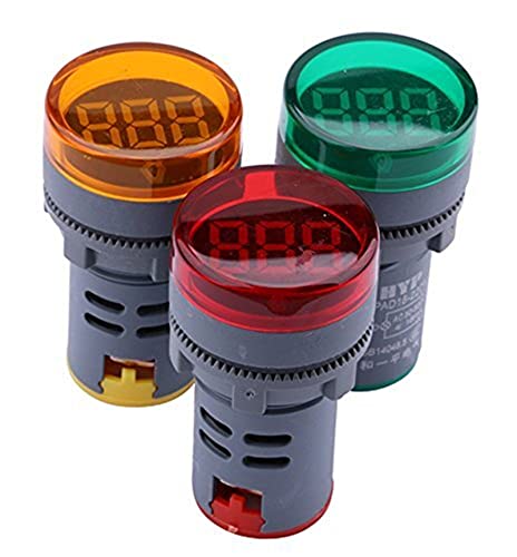 Exibição de LED de gead mini voltímetro CA 80-500V Medidor de tensão Testador de medidores Testador Volt Monitor Painel de luz