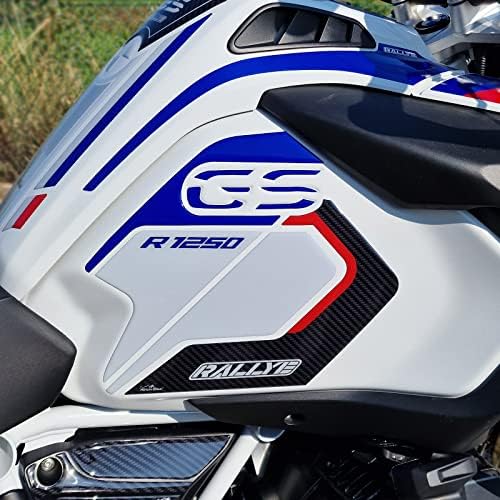 Adesivos de motocicleta de bicicleta de resina compatíveis com BMW R 1250 GS Adventure Rallye 2022. Protetores de motocicletas de solavancos e arranhões adesivos de resina de kit completos com efeito 3D