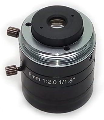 Kit de acessórios para microscópio para adultos 5mp 1/1,8 F2.0 Abertura c-montagem c 8 mm Lente de câmera de visão industrial para