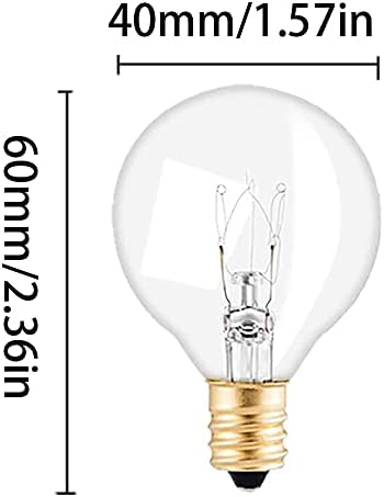 Lâmpadas de lâmpadas transparentes lâmpadas externas 5w e12 lâmpadas de substituição de Natal e12 e12 para pátio de pátio