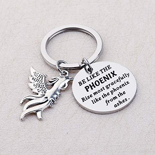 Phoenix Keychain Inspirational Phoenix Gifts Rising Phoenix Jóias pendentes