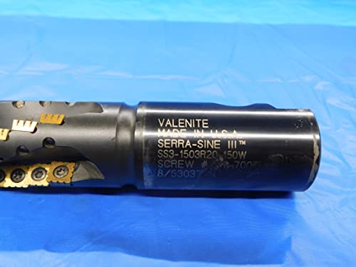 Valenite SS3-1503R20-150W Serra-Sine III FILLING CUTTOR DE MOINHA DE FIM 4 CNC-MB7307AM2