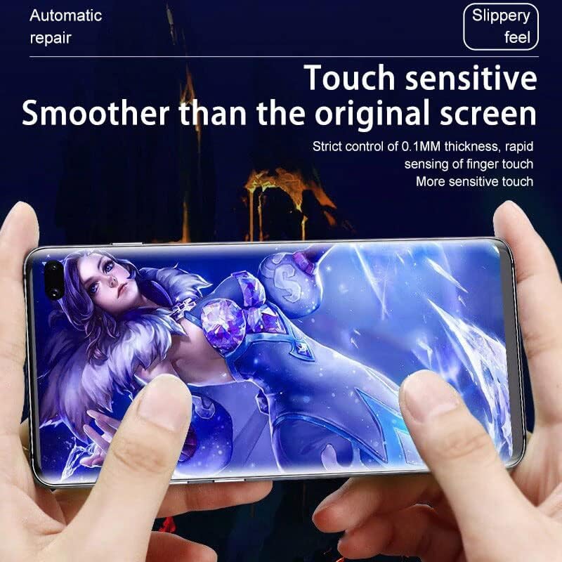 Protetor de tela de filme de hidrogel por PORRVDP para Samsung Galaxy A51 5G, 2 PCS Filme Protetor de Proteção à TPU transparente [Clear HD] [alta sensibilidade] [Impressão digital Compatível]
