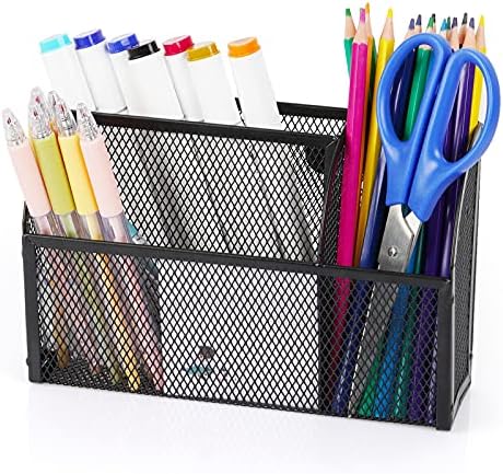 Lzttyee 3-grade Metal Meth Magnetic Organizer Storage Basket para quadro branco/geladeira/superfície magnética