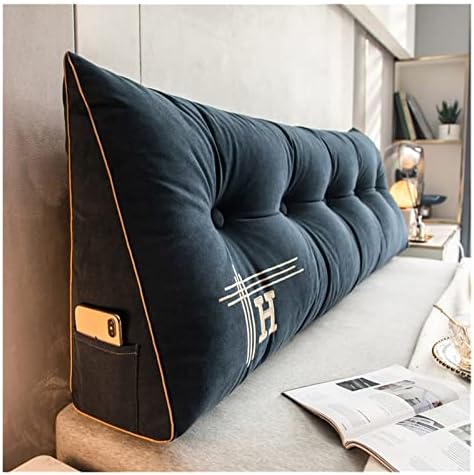 Backrests de cama triangular de almofada à beira de cabeceira removível para casas de almofadas de travesseiro de encosto