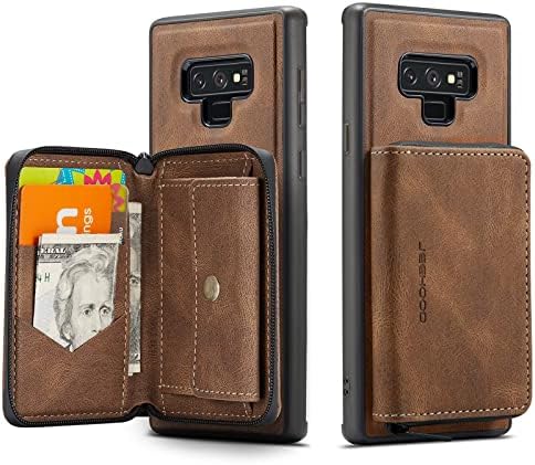 Caixa de carteira destacável para o Samsung Galaxy Note 10+, Capa de Back de Phone de Chaputa à prova de choque de couro, suporte