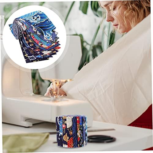 Magiclulu feita de retalhos artesanais de tecido acolchoado de algodão Blue Quilt 1 Roll Quilting Fabric Cutrift Leets