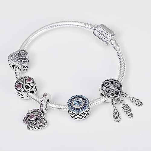 Pulseira de prata esterlina feminina, braceletes de charme de serpentes de prata 925, presente de Natal do Dia dos Namorados,