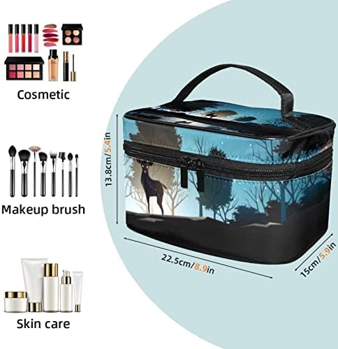 Saco de higiene pessoal pendurado de viagem, organizador de maquiagem portátil, suporte de cosméticos para pincéis, Art Painting