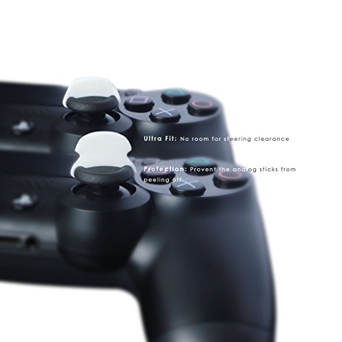 Skull & Co. CQC e FPS Grips de tampa de joystick tampa de bastão analógica para ps4 / slim / pro Joy -Con - preto, conjunto de 4