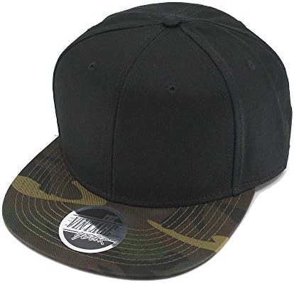 Tarra de algodão lisa premium Bill ajustável Bill Snapback Caps de beisebol