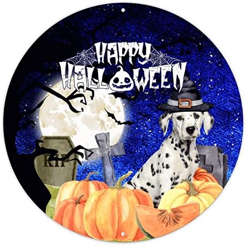 Halloween Night Spooky Spooky Cemitério Cão de Bruxa de Alumínio Halloween Porta da frente Wrinal