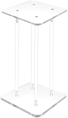 6 x 6 x 12 3/4 hastes transparentes de plexiglasse transparente de acrílico Tabela de pedestal Exibição do pódio Glorifium