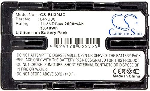 Fyiogxg Cameron Sino Battery para Sony HD422, PMW-100, PMW-150, PMW-EX260, PMW-EX280, PMW-EX3, PMW-EX3R, PMW-F3, PMW-F3K,