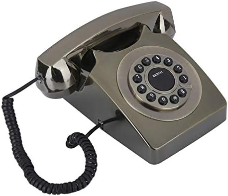 Telefone vintage europeu, home europeu Vintag Multifunction Telefone de alta definição Call Button Large Clear, Retro