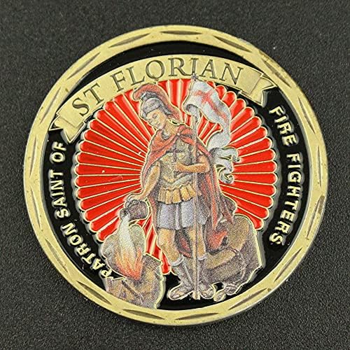 Coin Countion de Bombeiros de bombeiro dos Estados Unidos Florian Colecionible Gift Honor Honor Honor Gold Plated Coin