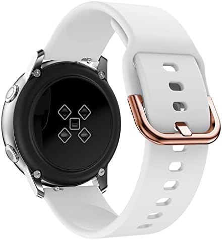Nibyq 20mm Silicone Smart Watch Straps Compatível com a maioria dos relógios com 20 tiras de 22 mm Banda de pulseira