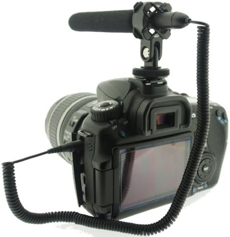 Microfone de espingarda de espingarda de condensador Ultra Fin e Condensador Polaroid Pro com montagem de choque para o Olympus
