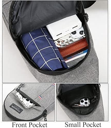 Bolsa de esteira para homens bolsa de crossbody de moda leve de pacote de peito para viagens esportivas de caminhada Um tamanho
