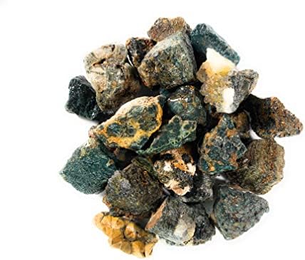 Materiais Hypnotic Gems: 1 lb Bulk Rough Mare Jasper Stones de Madagascar - Cristais naturais crus para cabine, corte, lapidário,