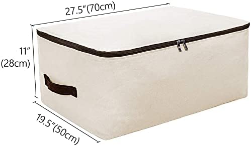 Caja de Almacenamiento de ROPA Fazinha de algodão, saco de armazenamento dobrável de tamanho ultra -tamanho para roupas