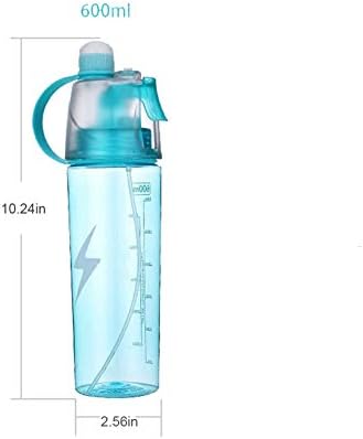 N / A Garrafa de água potável em spray de grande capacidade, 600 ml, garrafa de spray portátil de ciclismo ao ar livre,