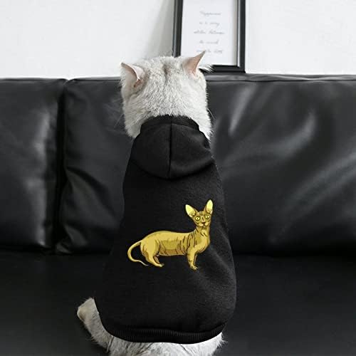 Sphynx Sphinx gato gatinho de uma peça de cão roupas de roupa de estimação com acessórios para animais de estimação para filhotes e gatos