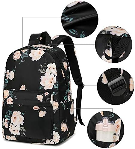 Mochila da escola para meninas adolescentes Bookbags ensino fundamental para o ensino médio Bolsas de laptop Floral