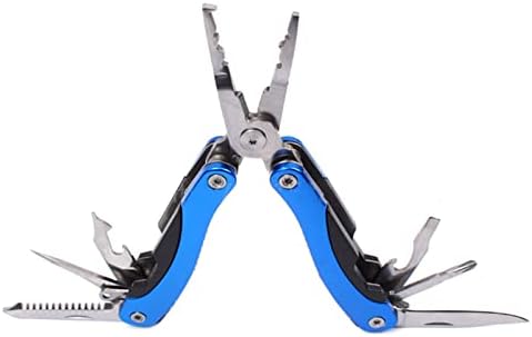 TEFOLA Multitool alicate de aço inoxidável acampamento de aço multi-ferramenta Fixamento dobrável engrenagem portátil