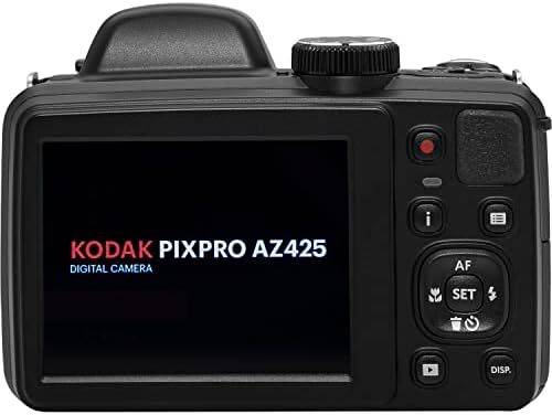 Kodak Pixpro AZ425 Câmera digital + cartão de memória de 64 GB + capa da câmera + leitor de cartão USB + tripé + acessórios