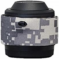 Capa de neoprene de lenscoat para o Fuji XF 2x TC WR Teleconverter, camuflagem digital